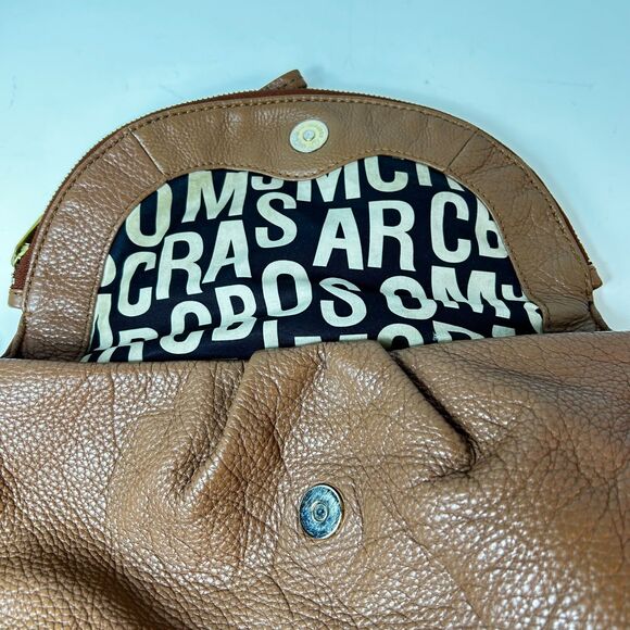 Marc By Marc Jacobs Natasha Caramel Brown Leather Classic Shoulder Crossbody Bag - Picture 11 of 15